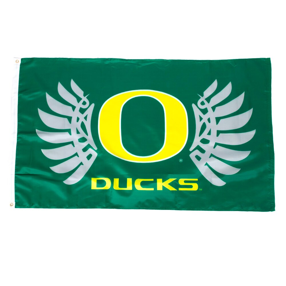 Classic Oregon O, Sewing Concepts, Green, Flags, Home & Auto, 3'x5', Grommets, Old School Wings, 943836